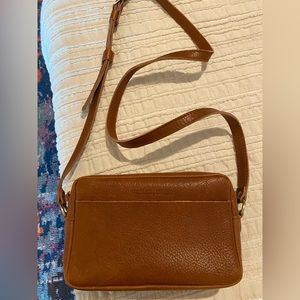 Portland leather Toaster crossbody purse in color Sedona